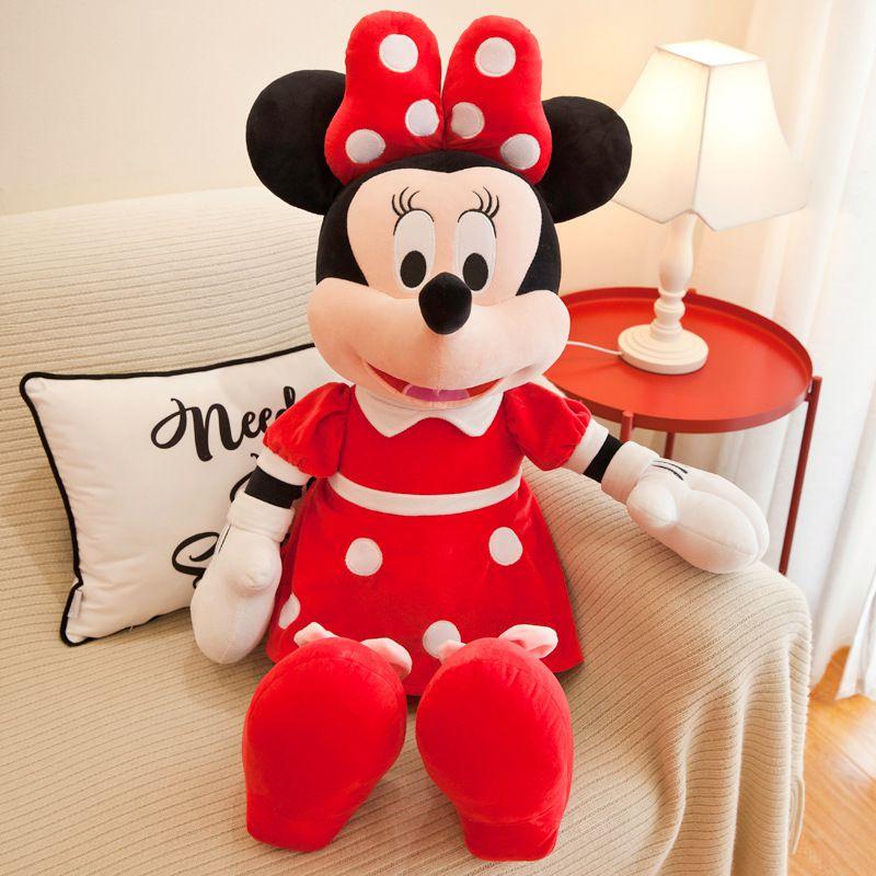Adorable Mickey Mouse And Minnie Plush Dolls Perfect For Kids Birthday Celebrations