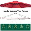 6/8 Bones Umbrella Canopy Cover Waterproof Replacement Garden Shelters Fabric Sun Protection Detachable Umbrella Accessories