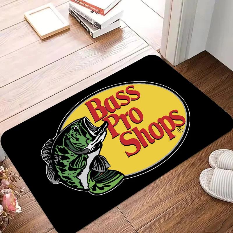 VIKAMA Bass Pro Shops Floor Mat Absorbent Non-Slip Area Rug Home Decor Kitchen Bathroom Carpet Doormat Fishing Hunting Theme