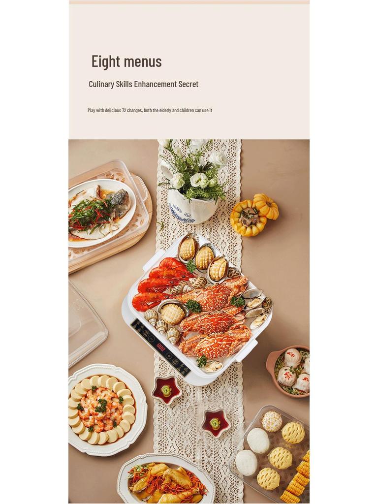 Sencor Трехъярусная многофункциональная электрическая пароварка с автоматическим отключением питания