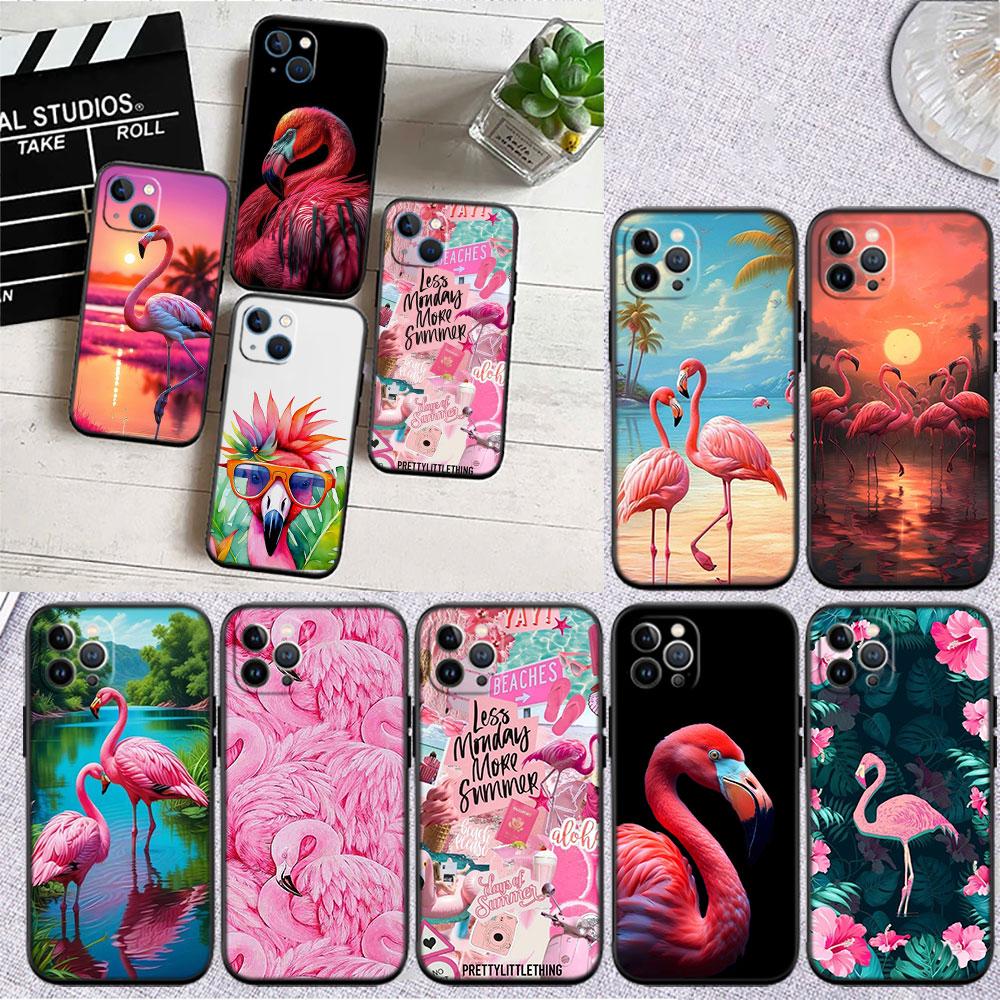 Flamingos Pink bird flower Case for Samsung M02 M06 M15 M16 M20 M21 M30 M30S M31 M35 M51 M55 M56 A36 A42 A50 A50S A51 A52