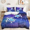Three-Piece Underwater World Sea Turtle Quilt Cover Digital Printing Kit Two-Piece Set