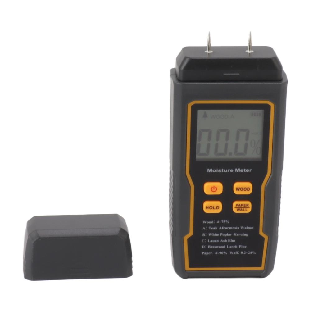 Moisture Detector Multifunctional 4 Modes Digital Moisture Meter with LCD Display for Wood Wall Building Material