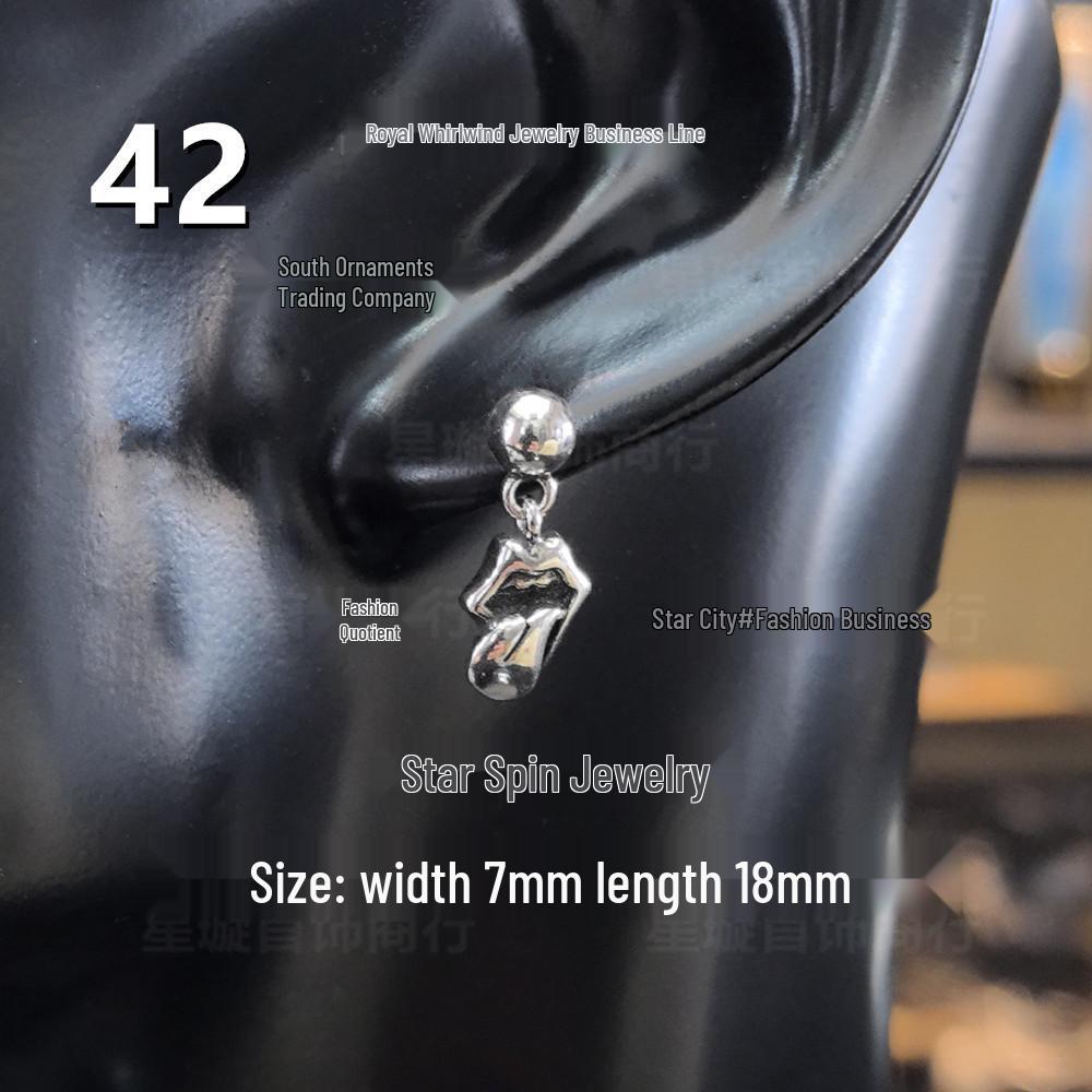 Новые висячие серьги G-Dragon с цветными бриллиантами для мужчин и женщин, белая медь, тайское серебро, серебряная игла s925