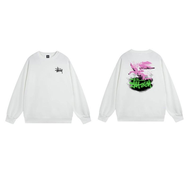 Unisex Oversized Crewneck Fleece-Lined Cotton Sweatshirt With Dice Letter Print Winter Casual Wear