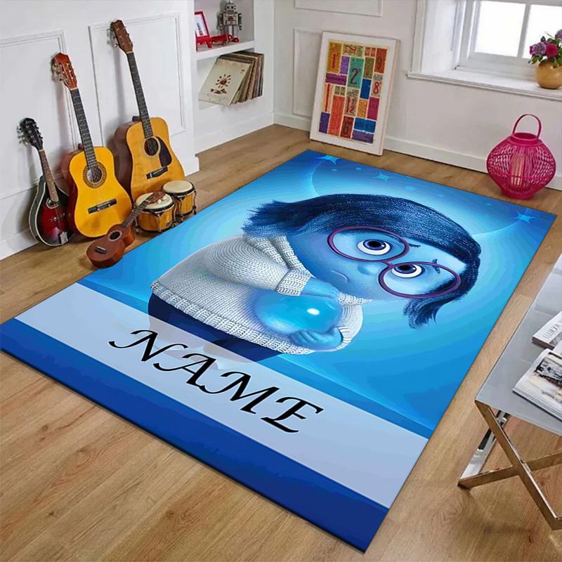 Custom Inside Out Mat Personalized Name, Polyester Washable Indoor Entryway Rug, Gift for Christmas, Easter, Thanksgiving Day