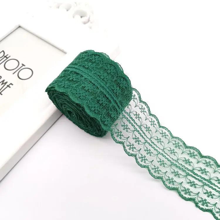 10 метров/рулон 4,5 см Красная Черная Синяя Вышивка Кружевная Лента DIY Одежда Швейная Ткань Свадьба Рождество Хэллоуин Подарок Украшение