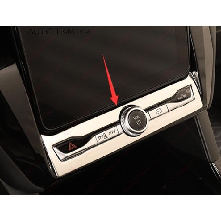 Silver Steel Volume Switch Button Panel Cover Trim For Ford Explorer 2020-2023