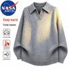 Мужской вязаный пуловер-поло NASA MARVEL