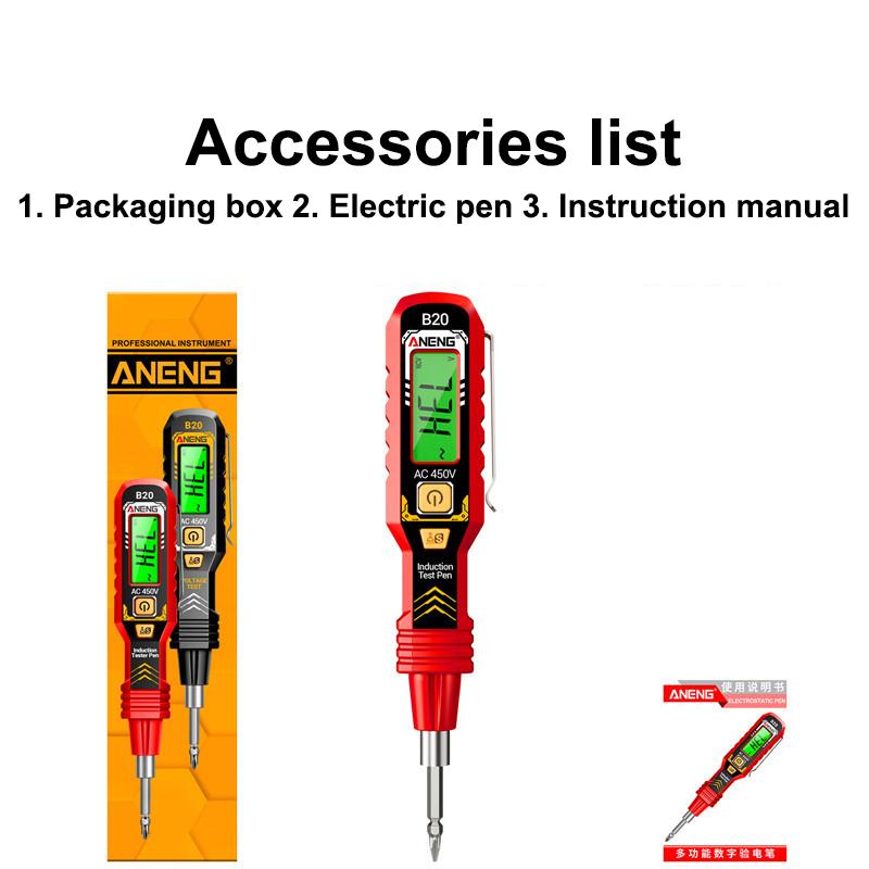 Double Head Screwdriver LED Light Voltage Detector Portable Smart Electric Tester Pen Wire Breakpoint Finder Testing Tools
