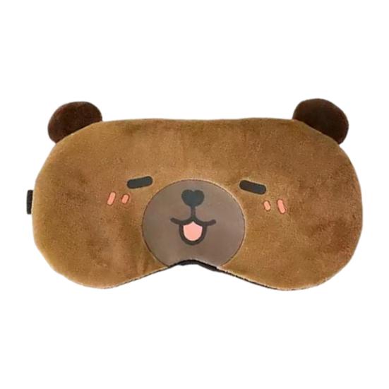 Капибара светонепроницаемый чехол для глаз с эластичной лентой плюшевый мультяшный зверь компресс на глаза для мужчин и женщин путешествия сон затемняющий чехол для глаз