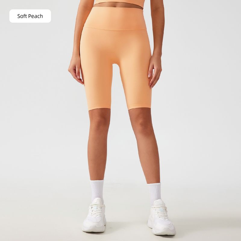 Lu Same Yoga Shorts Women's Summer New Free Size No Embarrassment Line Belly Contracting Hip Lifting Sport Workout Cropped Pants