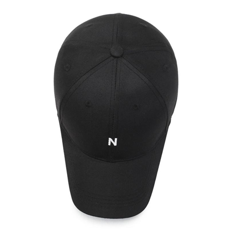 Northwood Letter Black Cap N Baumwoll-Baseballkappe Damen Hip Hop Snapback Hüte Schwarze Dad Cap