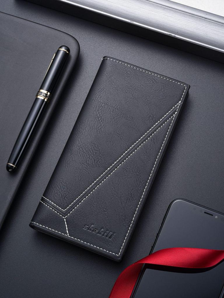 Мужской ультратонкий клатч-кошелек для монет на несколько карт