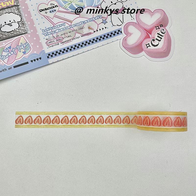 MINKYS 1 Штука Фруктовая Декоративная Лента Милый Мультяшный Креативная Ваcи Лента Канцелярские Товары для Школы