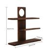 3 Tier Wooden Desk Storage Organizer Desk Display Rack Desktop Display Stand for Living Room Bedroom Office Decor