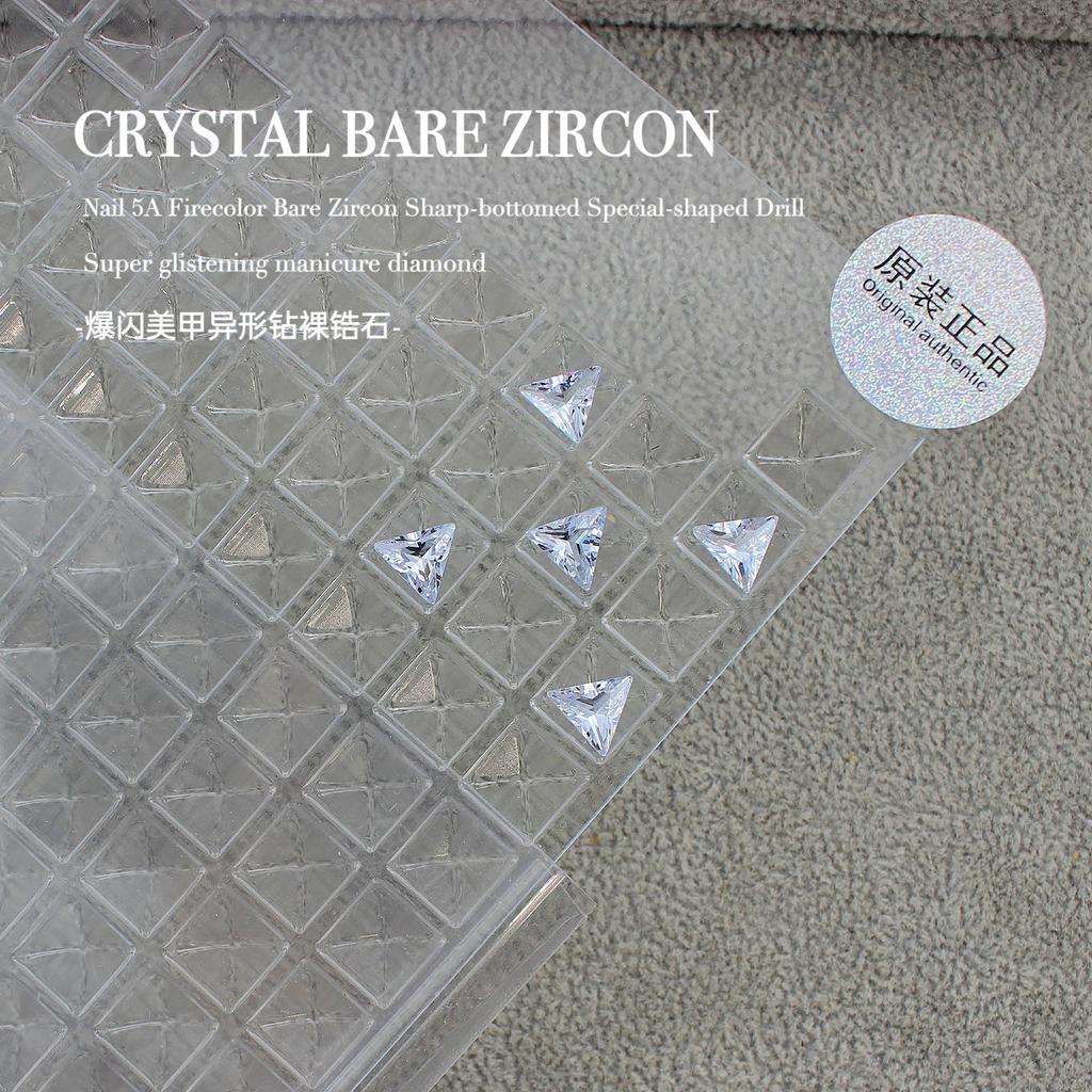 Вспышка Мини Маленький Голый Цирконий Кончик Нижний Куча Бриллиантовый Инопланетный Камень Сахарный Голубиный Яйцо Капля Воды Дизайн Ногтей Конский Глаз Украшения Для Ногтей