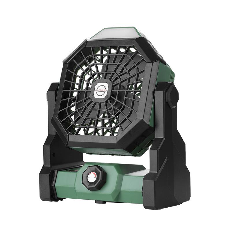 2026 Portable Outdoor Camping Fan with Spray, 20,000mAh, Rechargeable, Long Battery Life, Oscillating Fan with Light