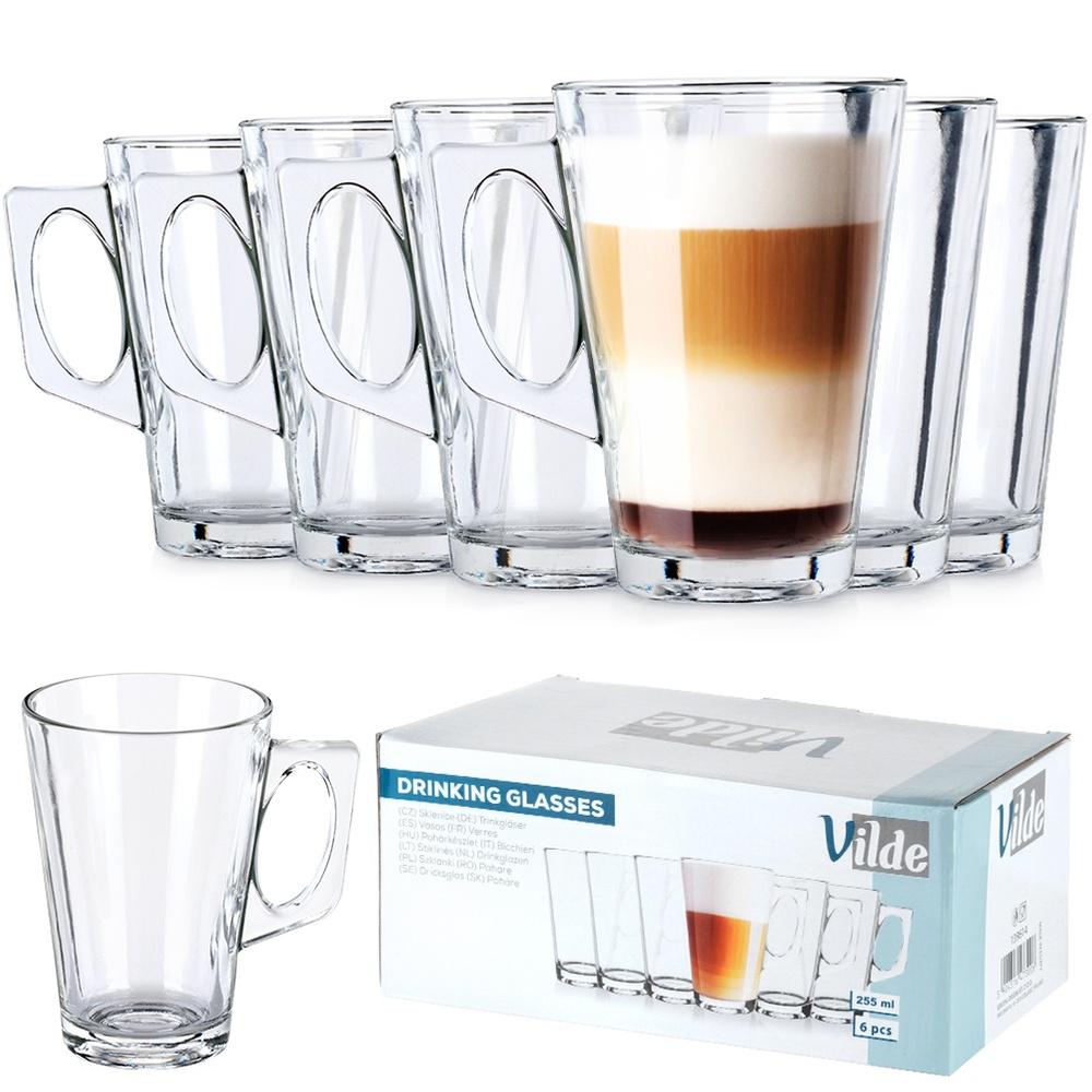 Latte coffee glasses 255 ml 6 pcs.