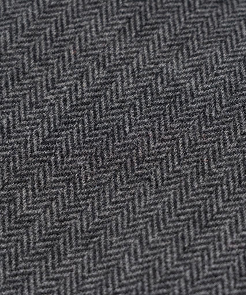 Edinburgh Club Wool Blended Herringbone Mid Hunting Jacket [C/Grey]