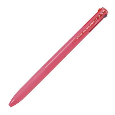 Шариковая ручка Pilot 3-цветная Super Grip G3 0.7 Розовая 10 шт. BKSG300F10P