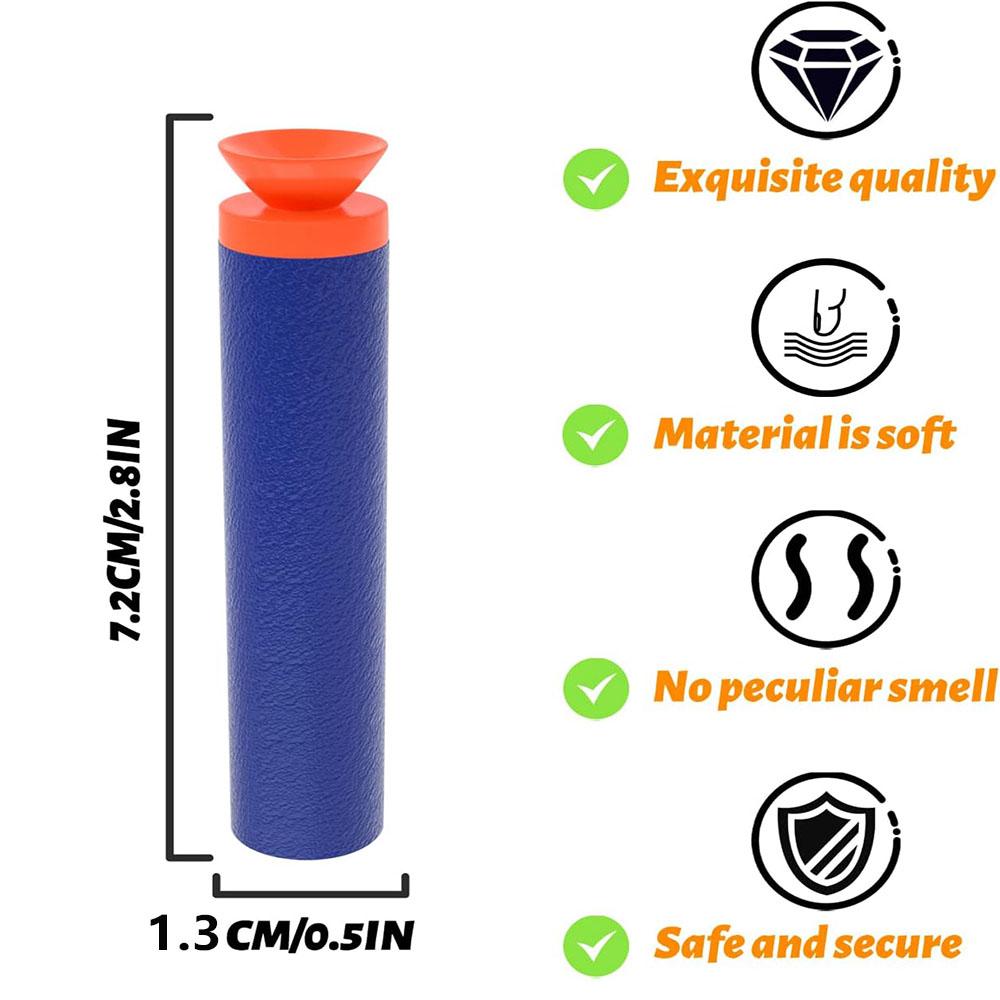 60PCS Suction Darts, Universal Guns Bullets Foam Bullet Dart Refill Pack For Nerf N-Strike