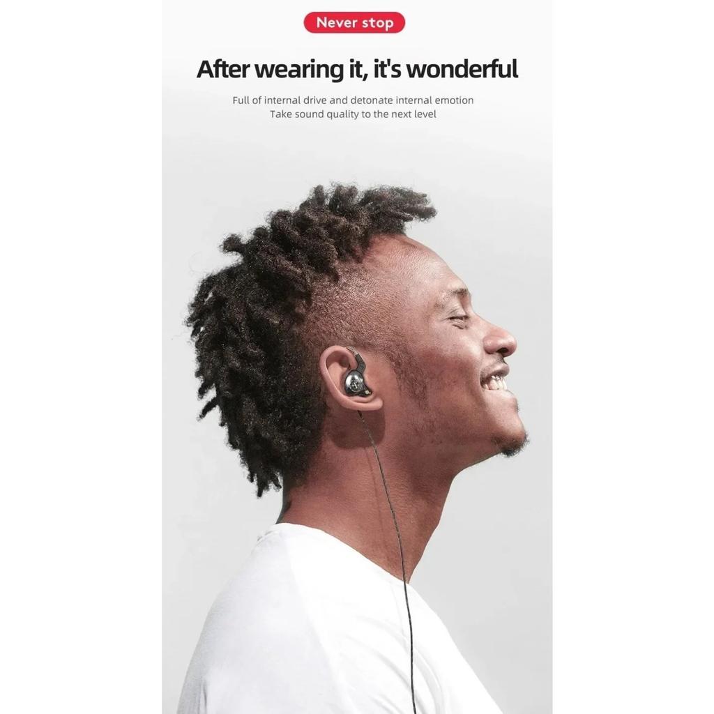 Original X2 Dynamic Wired Earphones HIFI Heavy Bass Earbuds In Ear Gaming Headphones Monitor Sport Noise Cancelling Headset Mic