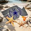 Custom Name Personalized Dallas Cowboys Print Beach Towel, for Trip Camping Beach Party Home Decor, Birthday Gift for Family & Friends