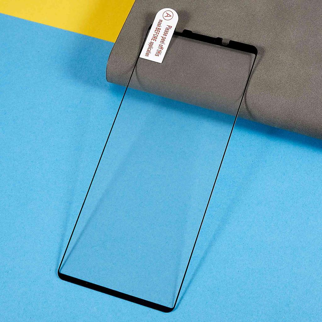 Защитная пленка для экрана для Sony Xperia 5 IV 5G, HD Полное покрытие Чувствительное касание Полный клей Шелкография Закаленное стекло