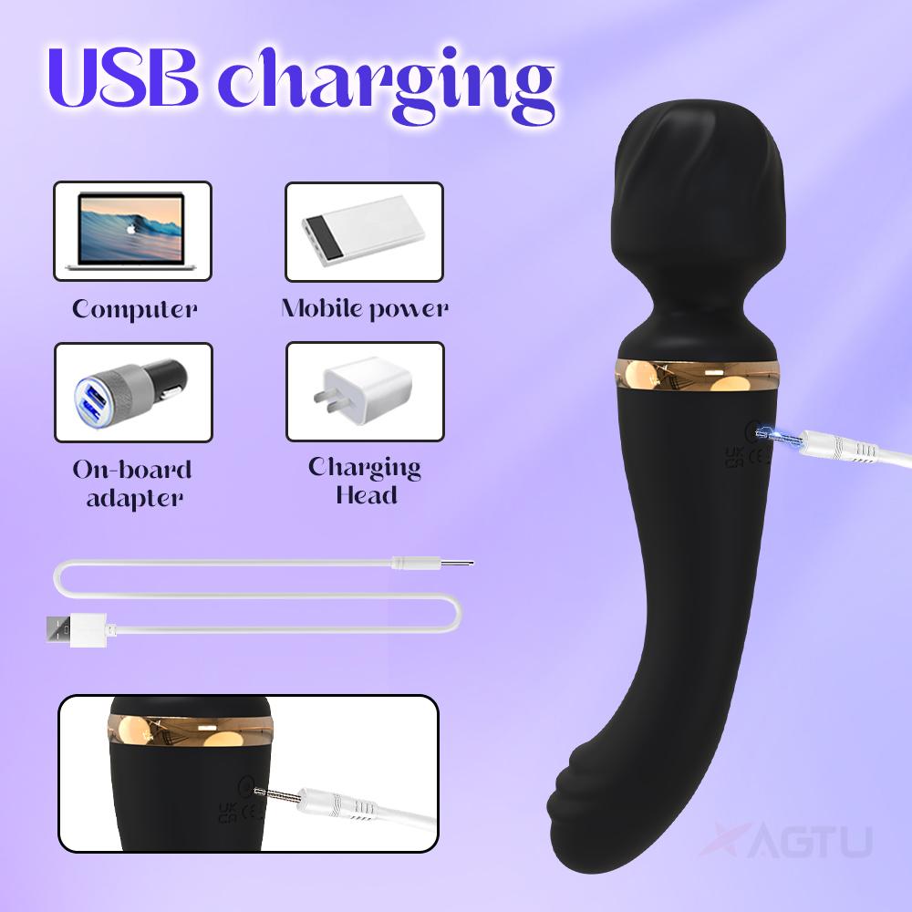 AV Вибратор G Spot Magic Wand Стимулятор клитора Сильная вибрация Мощные дилдо 10 режимов Массажер Взрослые секс-игрушки для женщин
