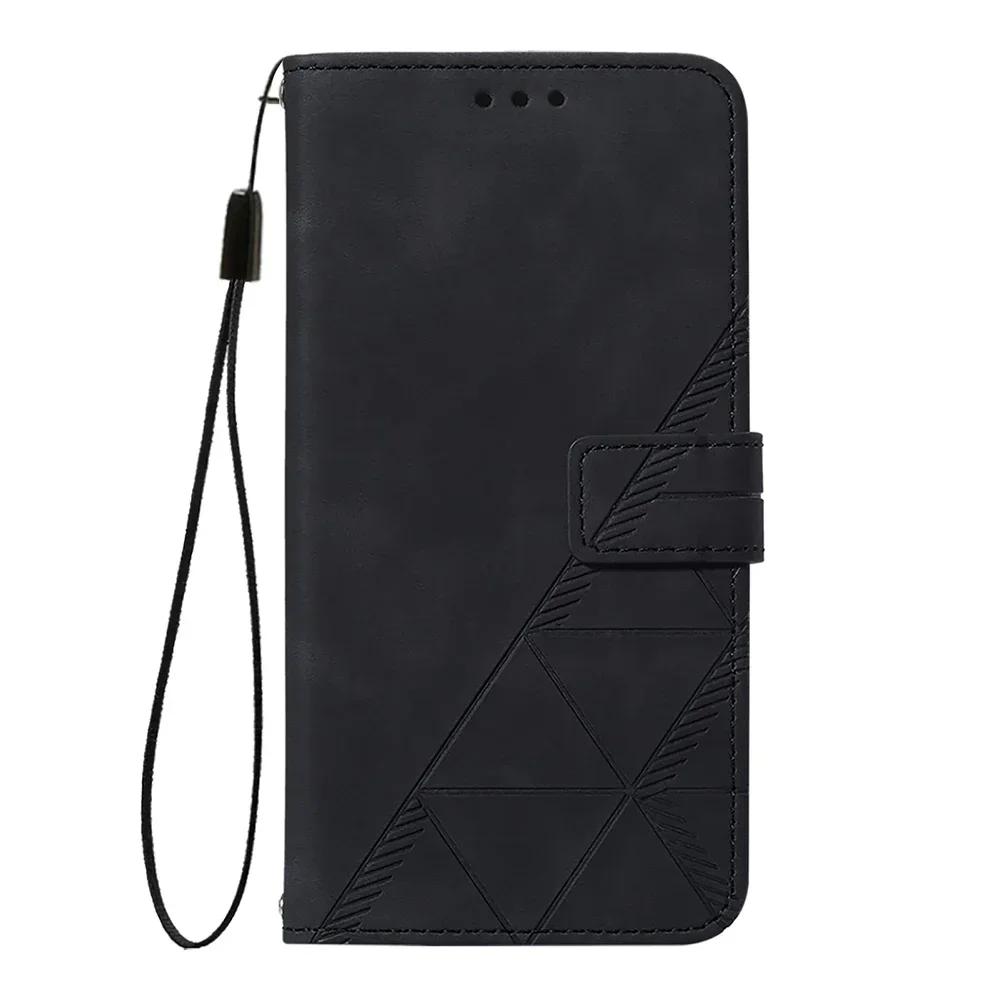 Геометрический кожаный чехол-кошелек для Huawei Mate 60 Pura 70 Nova 12i 12S 9 SE 8i P20 P30 P40 Lite P50 Pro P60 Art Подставка Чехол для телефона