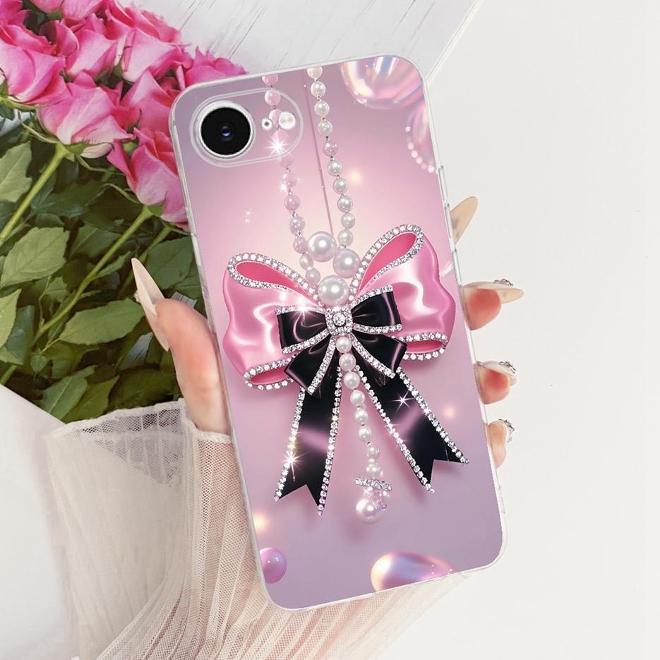 For Apple iPhone 16e Case A3409 Luxury Flowers Butterfly Painted Cover Soft Slim Phone Case For iPhone 16e iPhone16e Fundas Bags