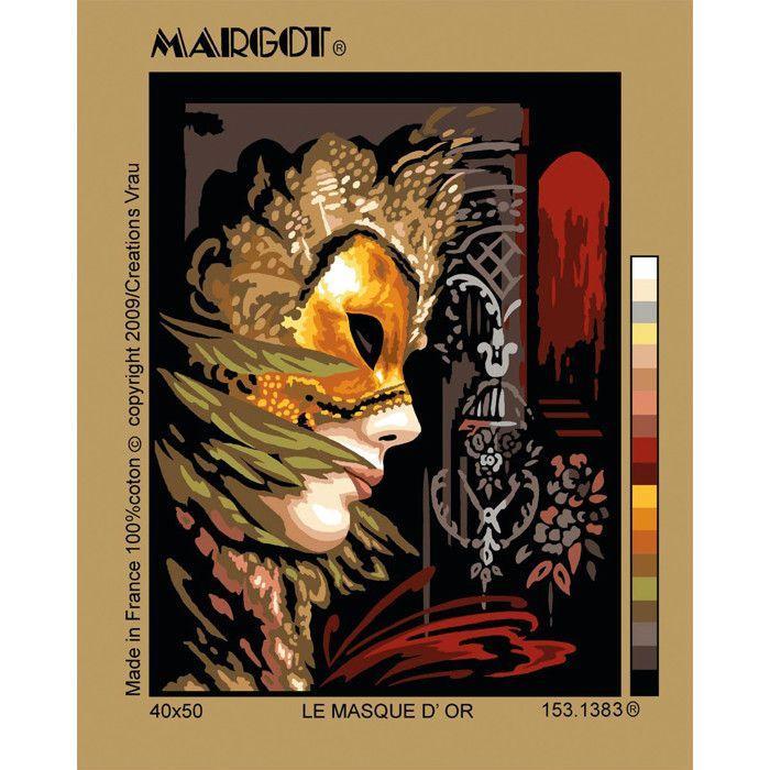 Canevas Pénélope Antique Le masque d'or 40X50cm