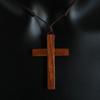 Personality Wooden Cross Pendant Necklace For Men Women Minimalist Party Jewelry Gifts