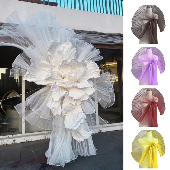 Оборки из кружева, плиссированная сетчатая ткань, отделка из органзы, оборки из шифона, тюль, кружевная кайма для шитья, отделка свадебного платья, рукоделие