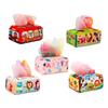 Сенсорные игрушки в коробке для салфеток, игрушки для раннего развития с высоким контрастом и 10 платками