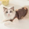 Mesh Breathable Cute Bear Cat Vest Can Be Pulled Into Cat Kitten Summer Thin Two-legged Pet Cat Clothes