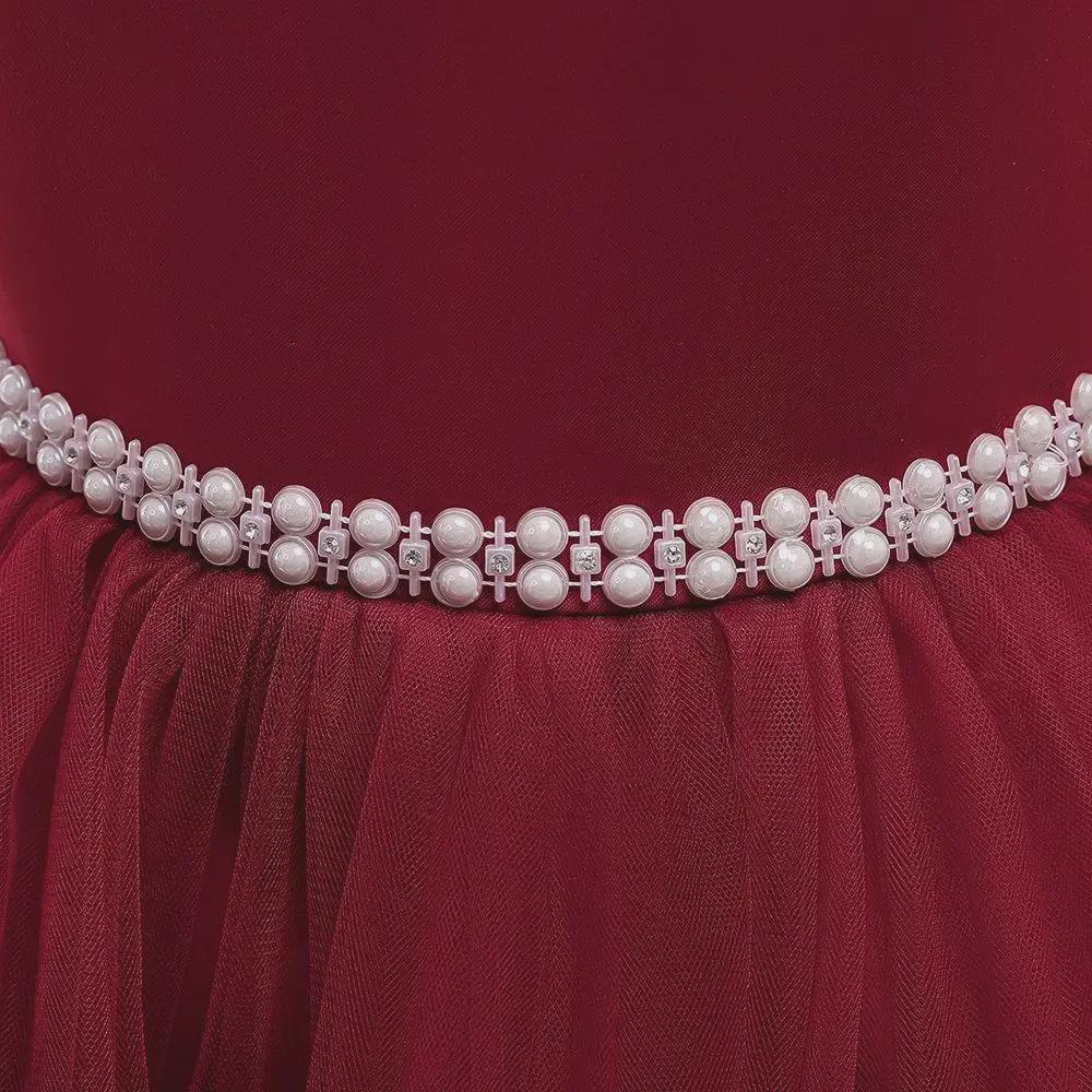 Платье-пачка принцессы европейского и американского производства: Рукава-банты для девочек-цветочниц для детских выступлений и повседневной одежды