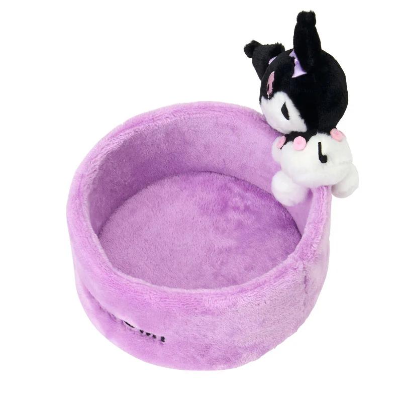 Sanrio KUROMI Футляр для аксессуаров-маскот (Круглый) Новые персонажи Sanrio из Японии
