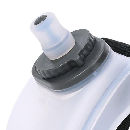 Outdoor Running Wrist Water Bottle Hand-Free Wearable Adjustable Wrist Water Bottle Portable Fitness Cycling Silicone Water Cup Sports Supplies