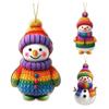 Снеговик Рождественские украшения Персонализированные 2D акриловые украшения на елку Подвесные украшения-снеговики для праздника
