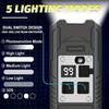 Bicycle Flashlight 9 LED Bike Lamp Type-C Rechargeable Bike Light Ultralight Handlebar Lights Waterproof Cycling Lantern