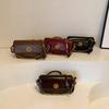2025 Spring Hot Style Glossy PU Square Shoulder Bags Solid Hasp Chains Popularity Retro Classic Style Crossbody Bags for Women