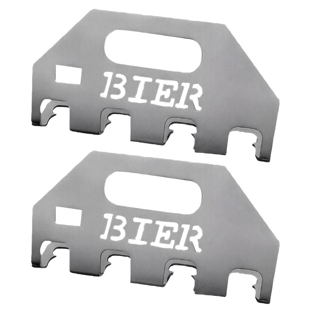 Stainless Steel Beer Bottle Opener & Holder Beer Bottle Caddy Holder Disposable Open Four Bottles Of Beer Parties Kitchen Tool