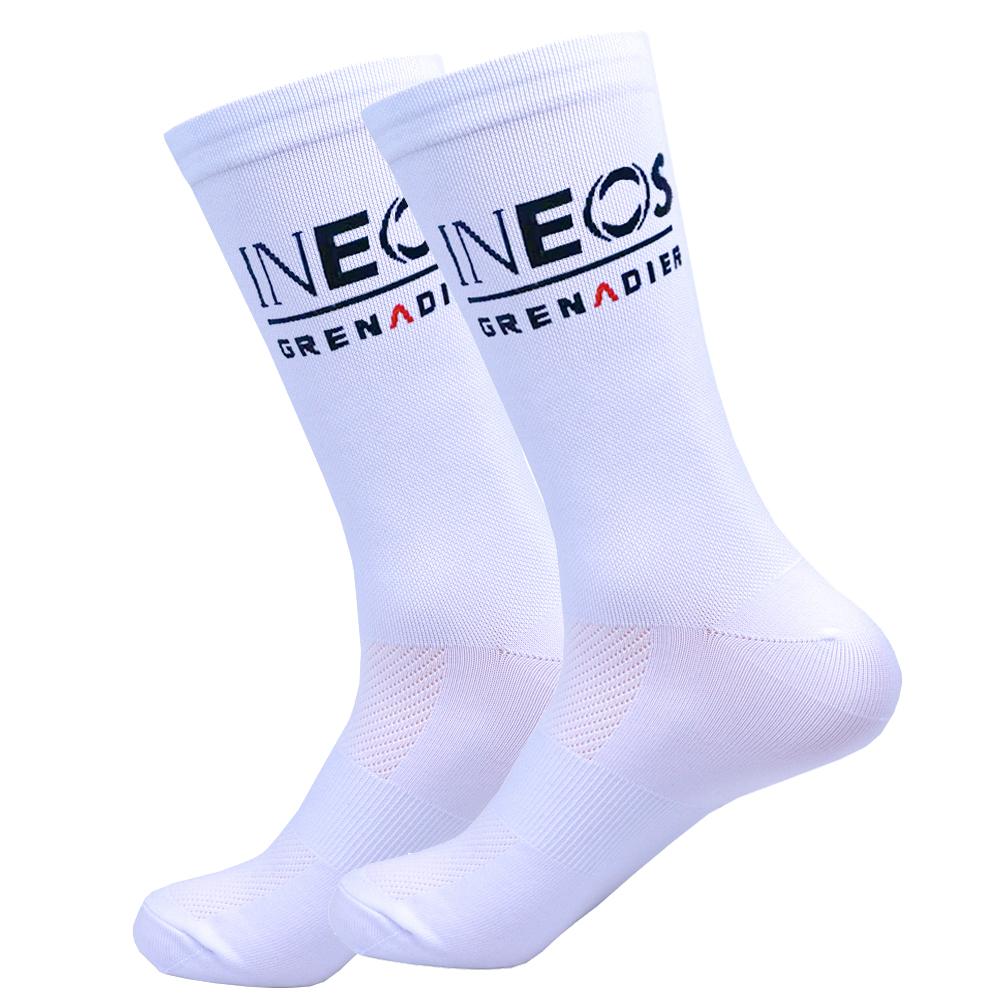 White UAE Cycling Socks Red TEAM Lightweight Large Mesh Design MTB Bicycle Sock Unisex Adult Compression Non Slip Runing Socks