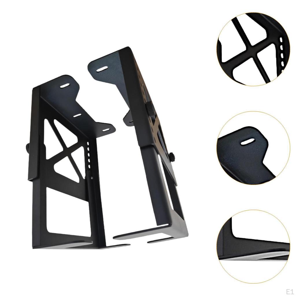 Network Rack CPU Under Desk Mount Bracket Sturdy for Small Space Versatile Open Frame Server Room