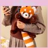 Red Panda Plush Toy Cute Sitting Posture Cartoon Childrens Birthday Doll Gift