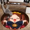 1pc Anime Cartoon Design Round Carpet, Office Chair Mat, Non-Slip Rug Suitable for Home Decor, Living Room, Bedroom, Game Room, Festival Gift, All Sea