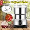 Stainless Steel Electric Coffee Bean Grinder with 4 Blades, Household Pepper and Nut Grinder, Salt and Spice Corn Grinder