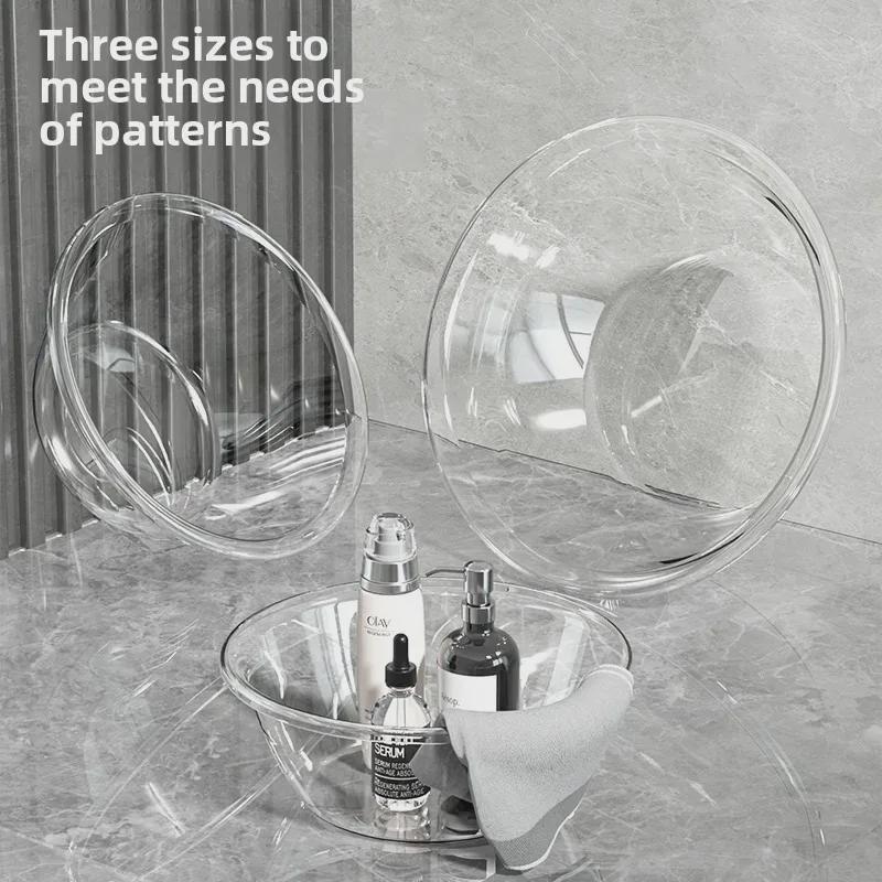 Прозрачная утолщенная многофункциональная раковина: Раковина, мойка для овощей, туалетные принадлежности для студенческого общежития, ванна для ног